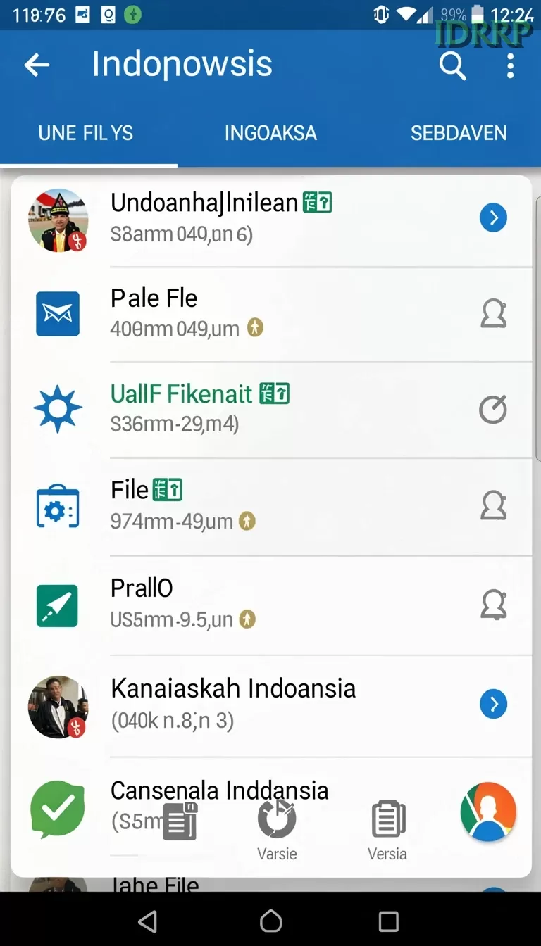 Cuplikan layar RPRR — halaman utama