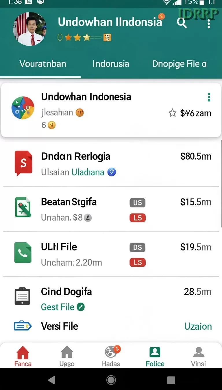 Cuplikan layar SD107 — pengaturan akun